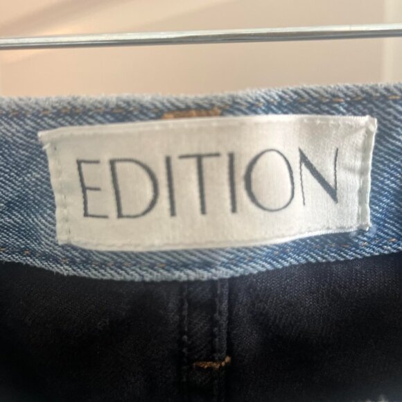 The Frankie Shop Hayla Contrast Denim Pants - Picture 5 of 9